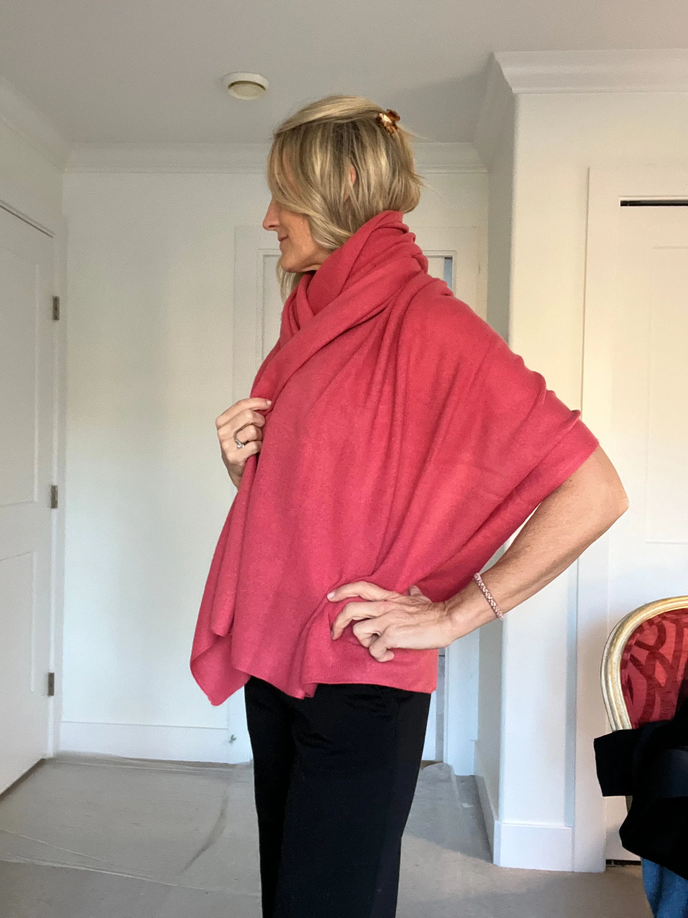 Salmon Cashmere Euro Wrap