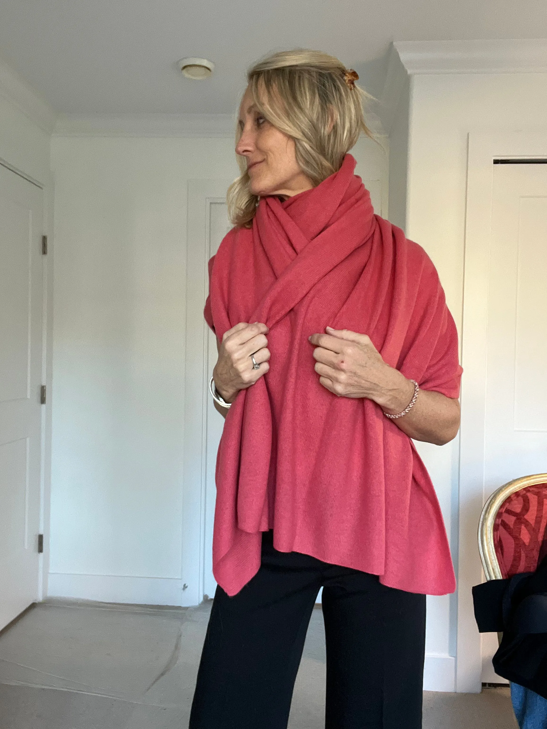 Salmon Cashmere Euro Wrap