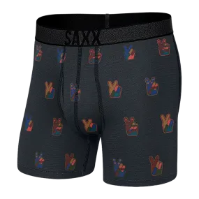 SAXX Men's Navy Roast Master Mid-Weight Boxer Brief Underwear - Eco Peace