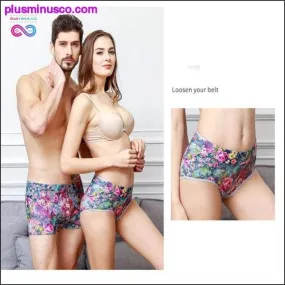 Sexy Couples Underwear Printing Women Shorts