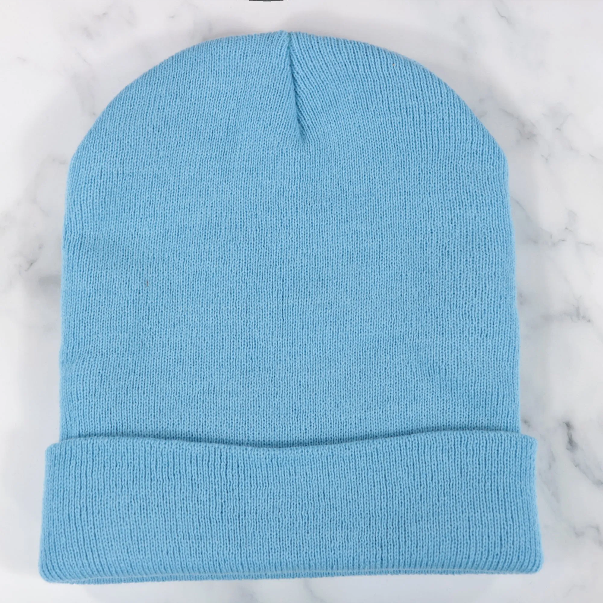 Sky Blue Winter Knit Beanie - Google SEO Rewrite Result: Blue Winter Hat