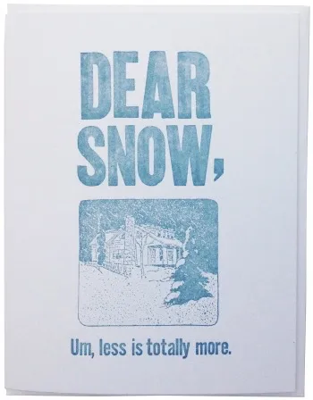 Snow Holiday Card