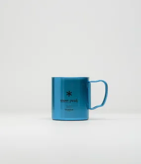 Snow Peak Titanium 450ml Mug - Anodized Blue