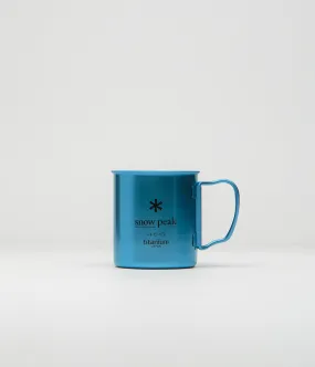 Snow Peak Titanium Single Wall Mug - Anodized Blue 450ml