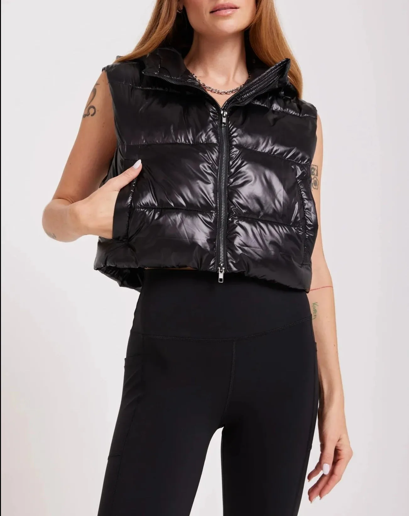 Stella Cropped Puffer Vest