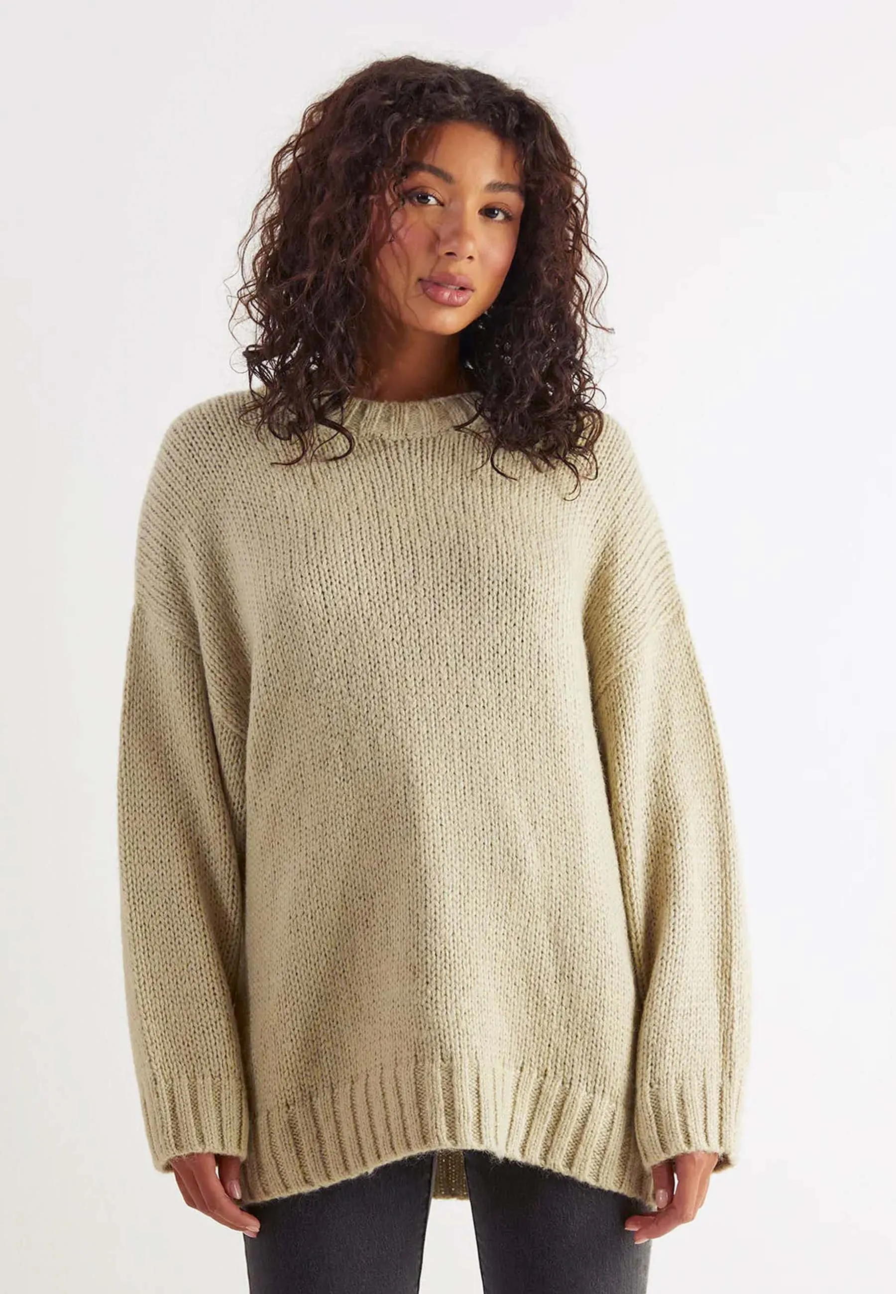 Super Slouch Sweater - Cement