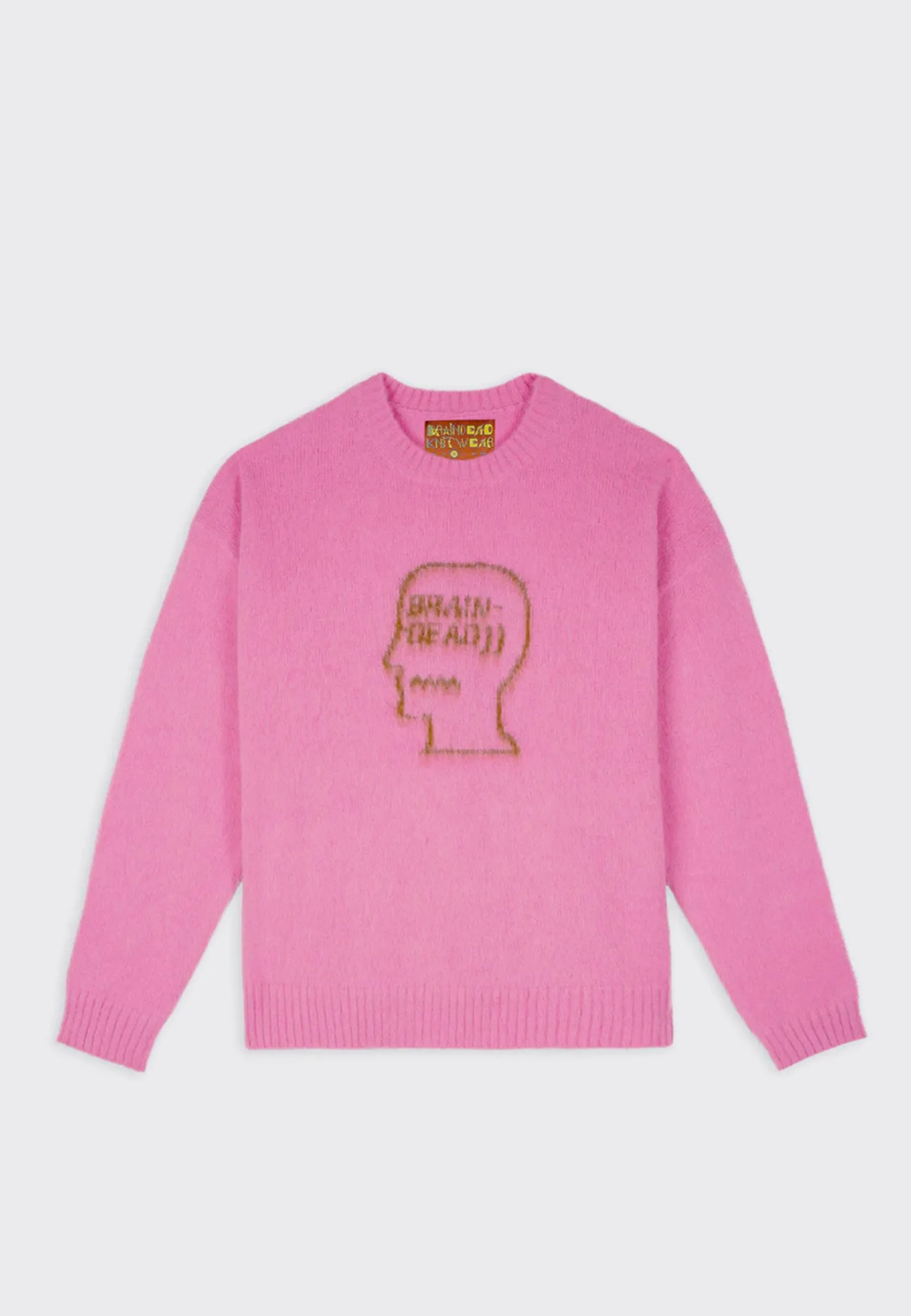 Superfuzz Logohead Crew Neck Sweater - Fuschia