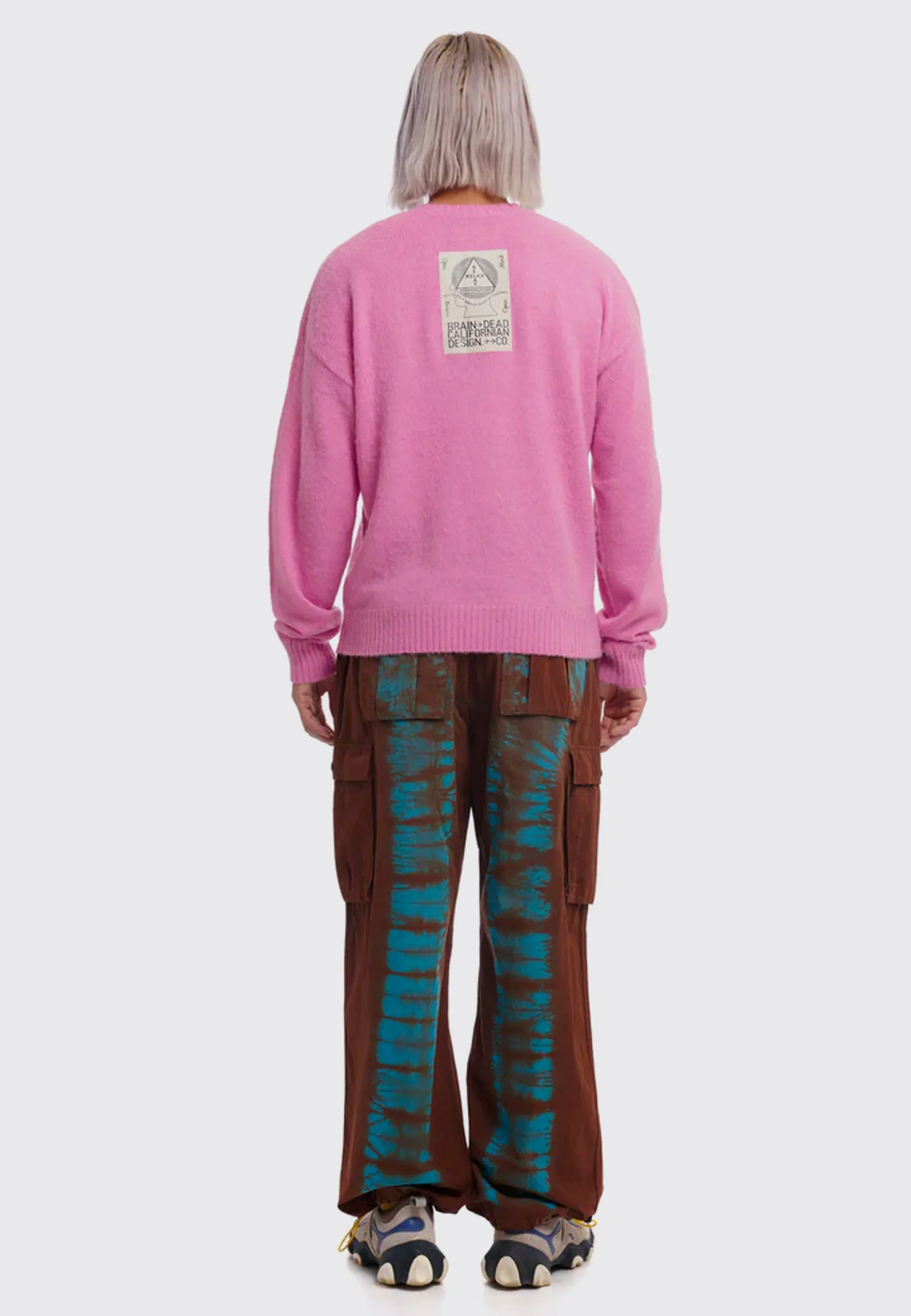 Superfuzz Logohead Crew Neck Sweater - Fuschia