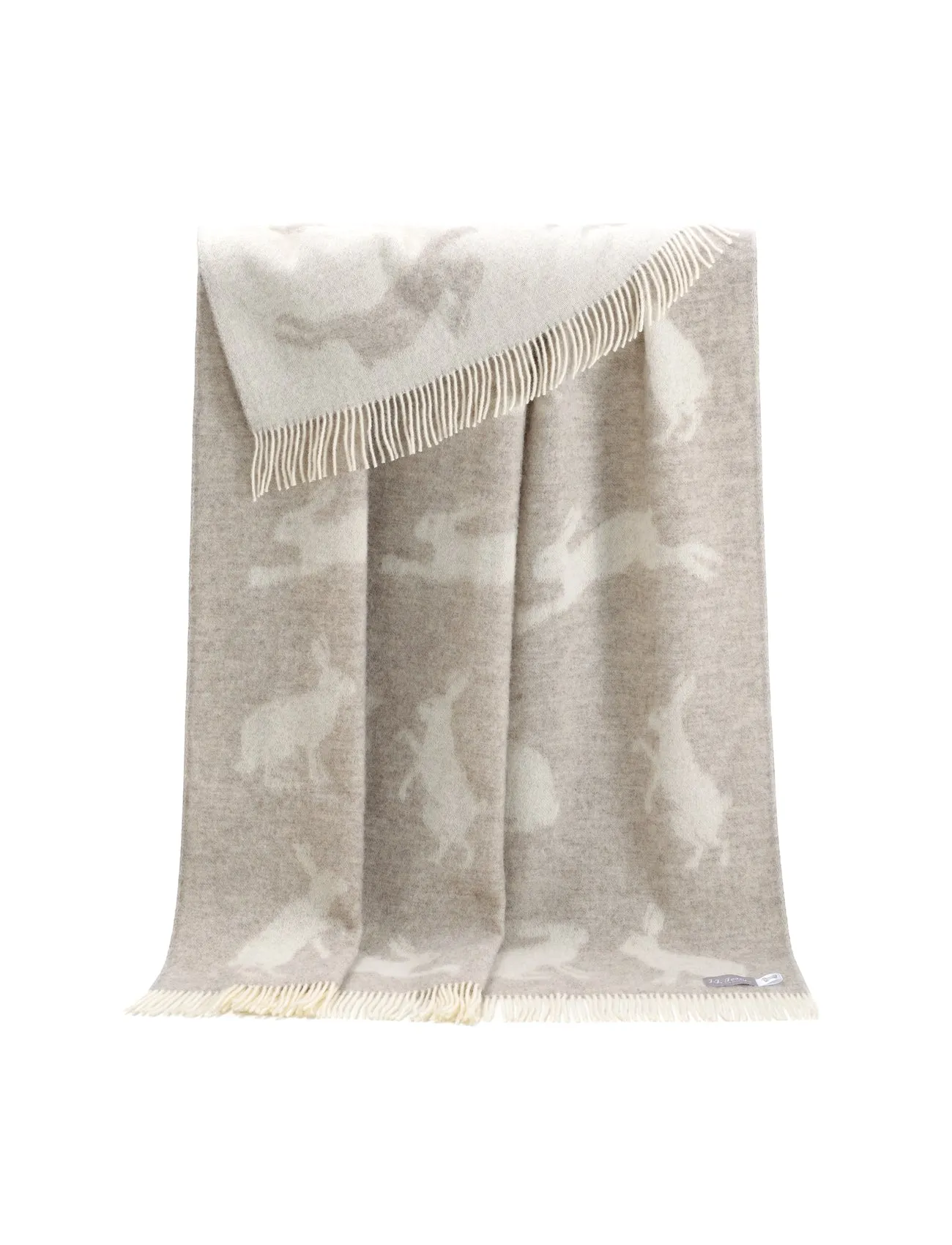 T150020- Soft Brown Hares Wool Throw