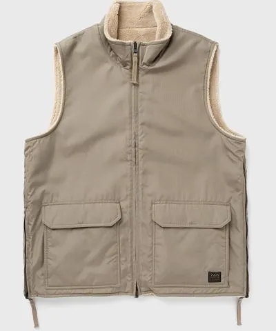 Taion Taion non down military reversible boa hi neck vest taion r002zbndml 1 mocha beige 0319214