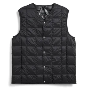 Taion V Button Down Vest - Black