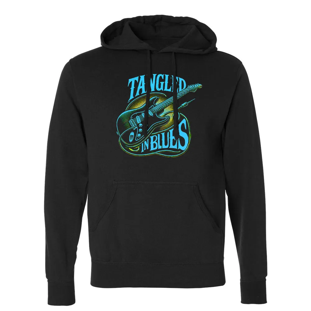 Tangled In Blues Pullover Hoodie (Unisex)