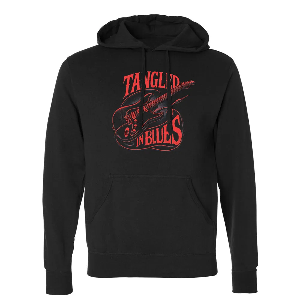 Tangled In Blues Pullover Hoodie (Unisex)