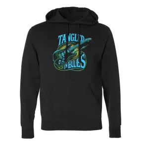 Tangled In Blues Pullover Hoodie (Unisex)