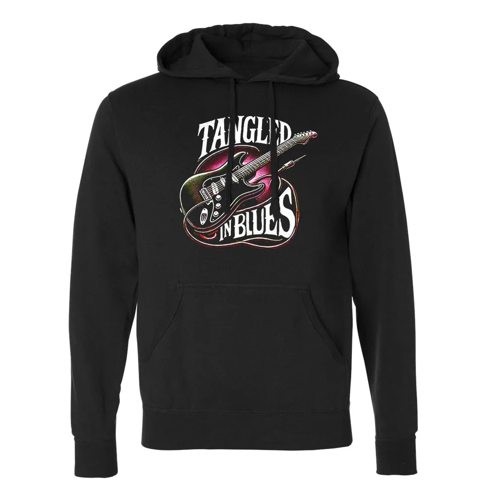 Tangled In Blues Pullover Hoodie (Unisex)