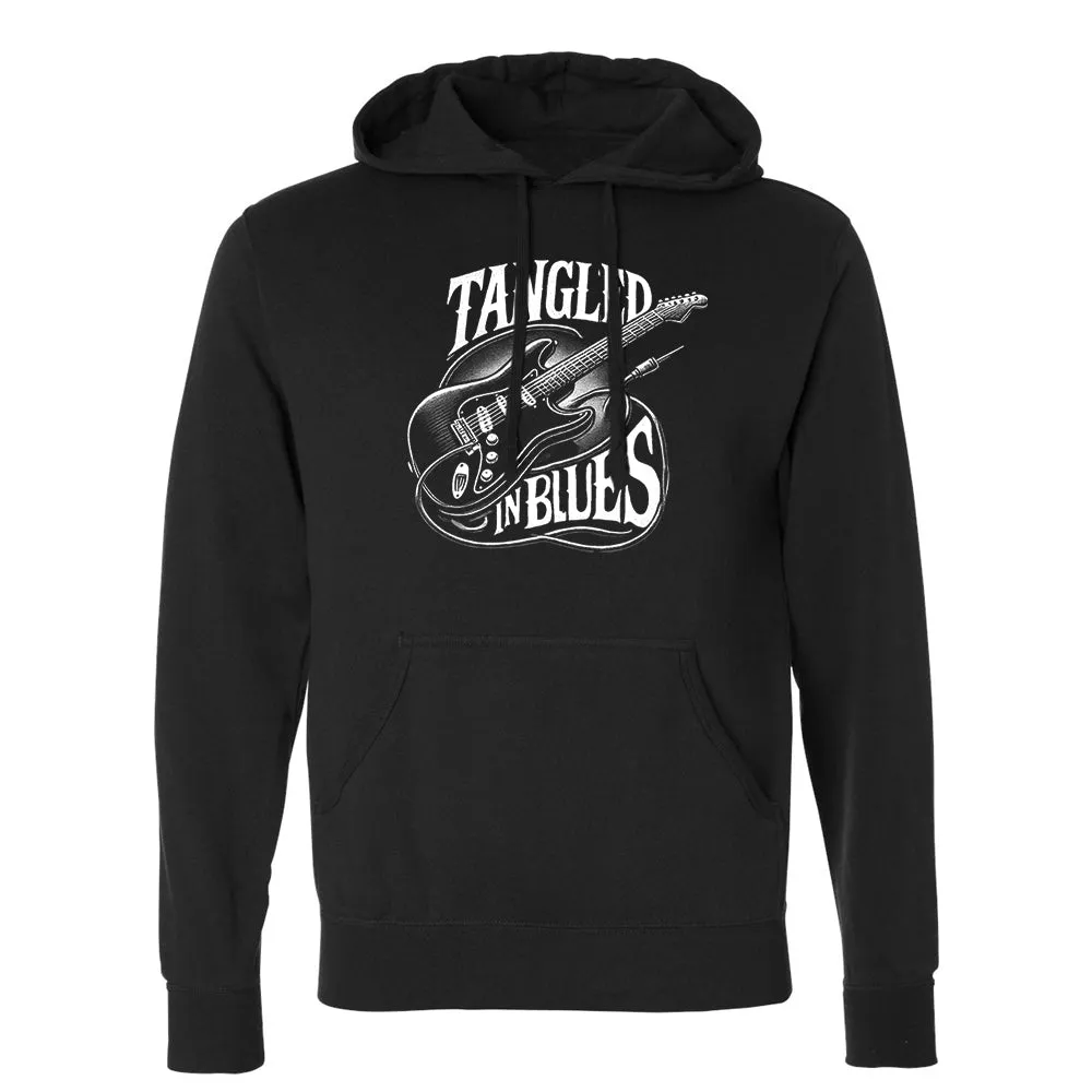 Tangled In Blues Pullover Hoodie (Unisex)