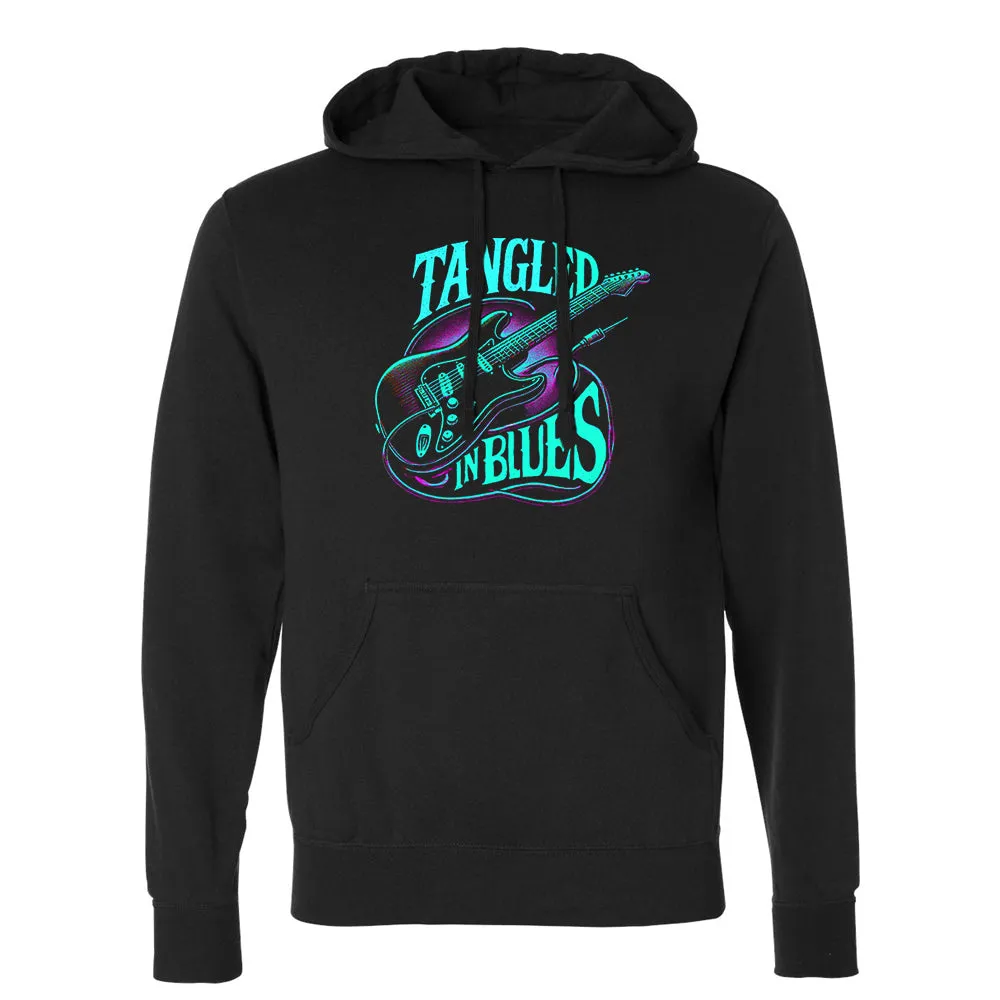 Tangled In Blues Pullover Hoodie (Unisex)