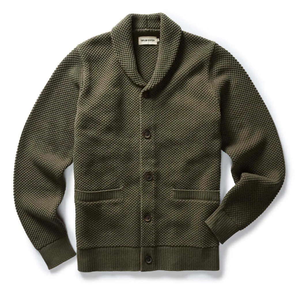 Taylor Stitch The Crawford Sweater in Fatigue Olive