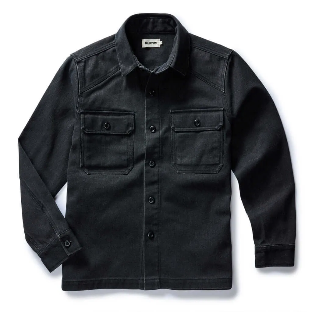 Taylor Stitch The Shop Shirt in Coal Chipped Canvas