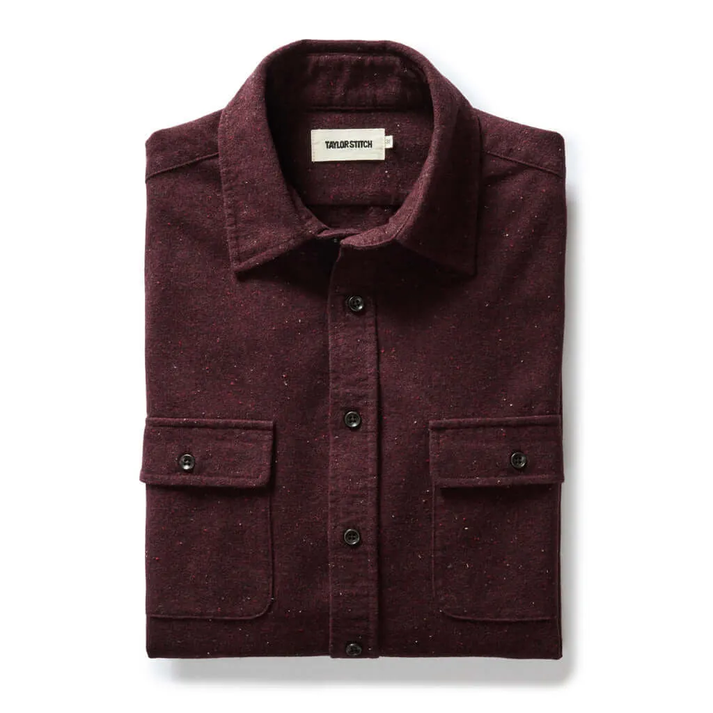 Taylor Stitch The Yosemite Shirt in Nutmeg Donegal