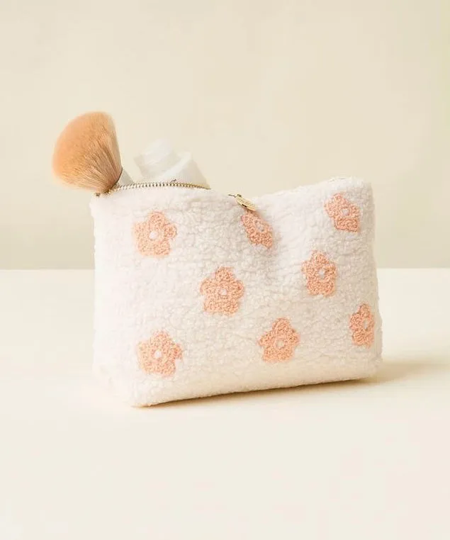 Teddy Pouch - Peach Flower