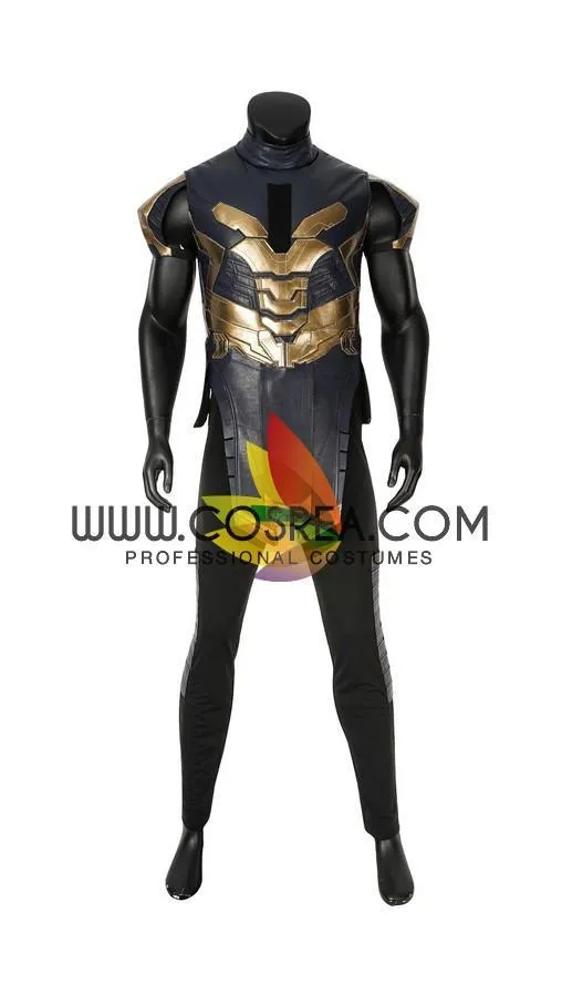 Thanos Infinity War Cosplay Costume Metallic PU Leather