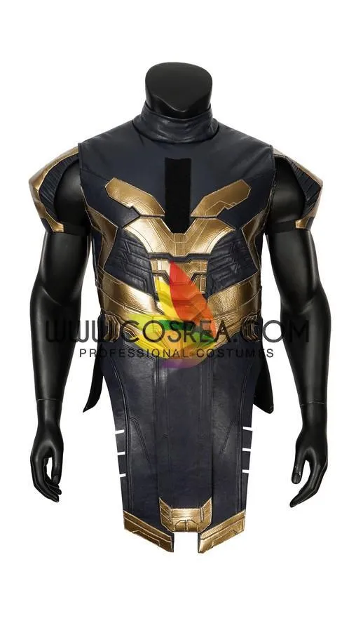 Thanos Infinity War Cosplay Costume Metallic PU Leather