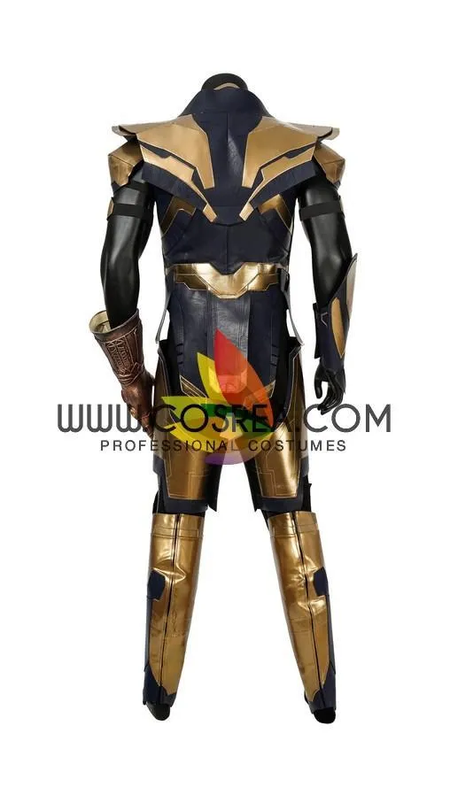 Thanos Infinity War Cosplay Costume Metallic PU Leather