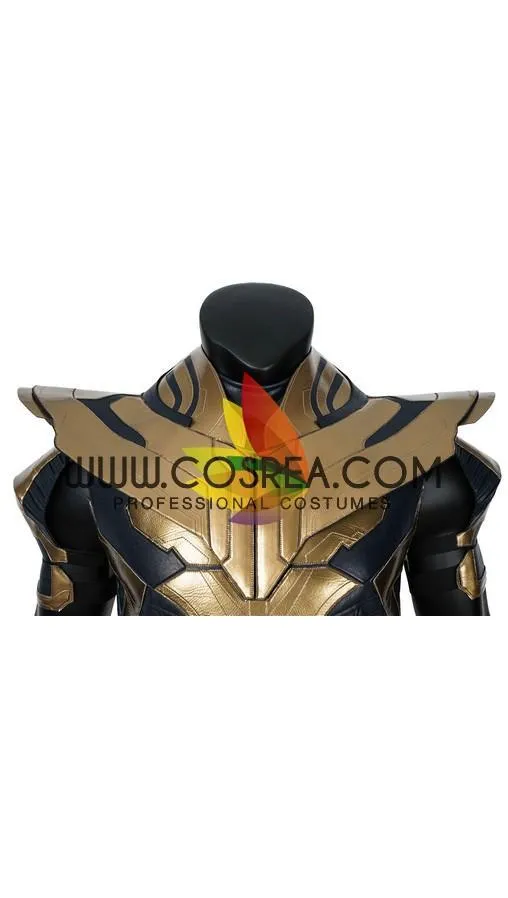 Thanos Infinity War Cosplay Costume Metallic PU Leather