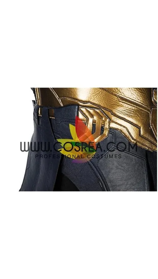 Thanos Infinity War Cosplay Costume Metallic PU Leather