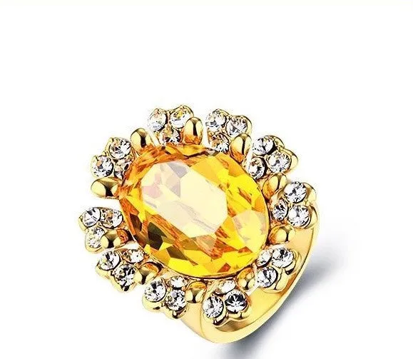 The golden sunflower ring