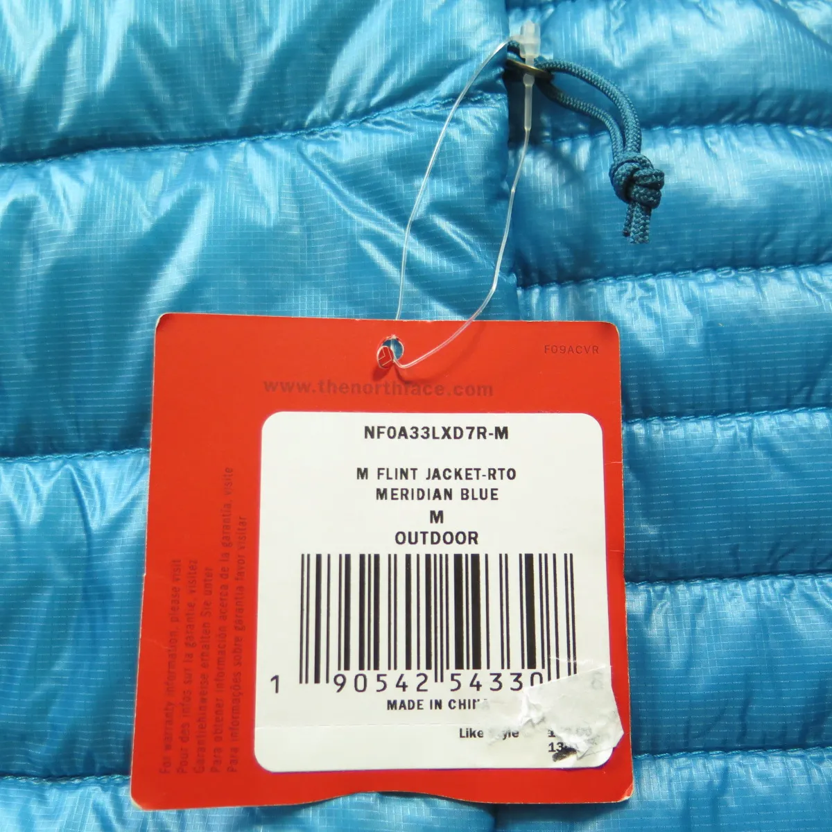 The North Face Flint 550 Jacket Mens Medium New Insulated Meridian Blue Puffy