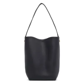 The Row Medium NS hook black tote bag