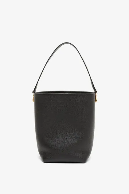 The Row Small NS hook black tote bag