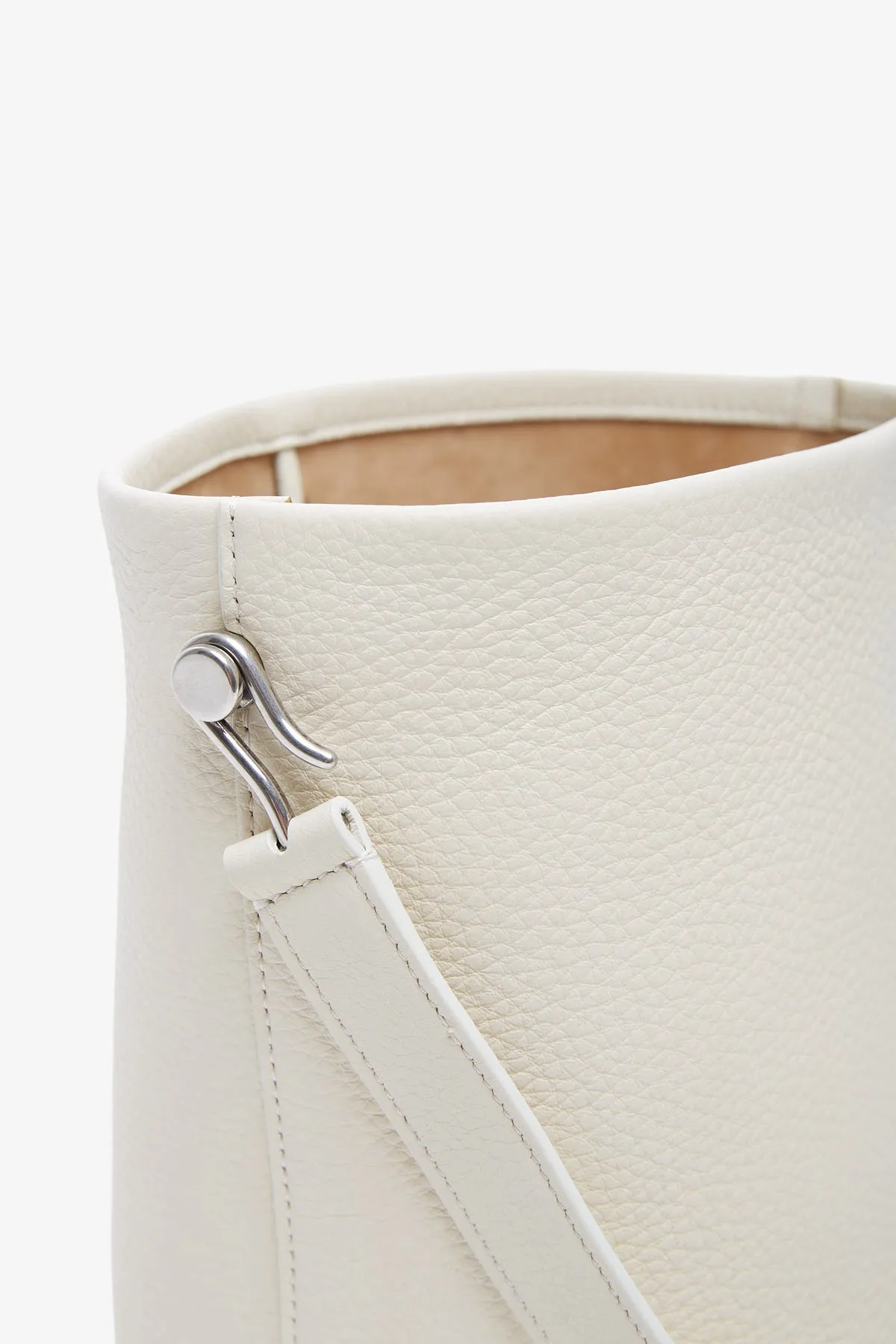 The Row Small NS hook ivory tote bag