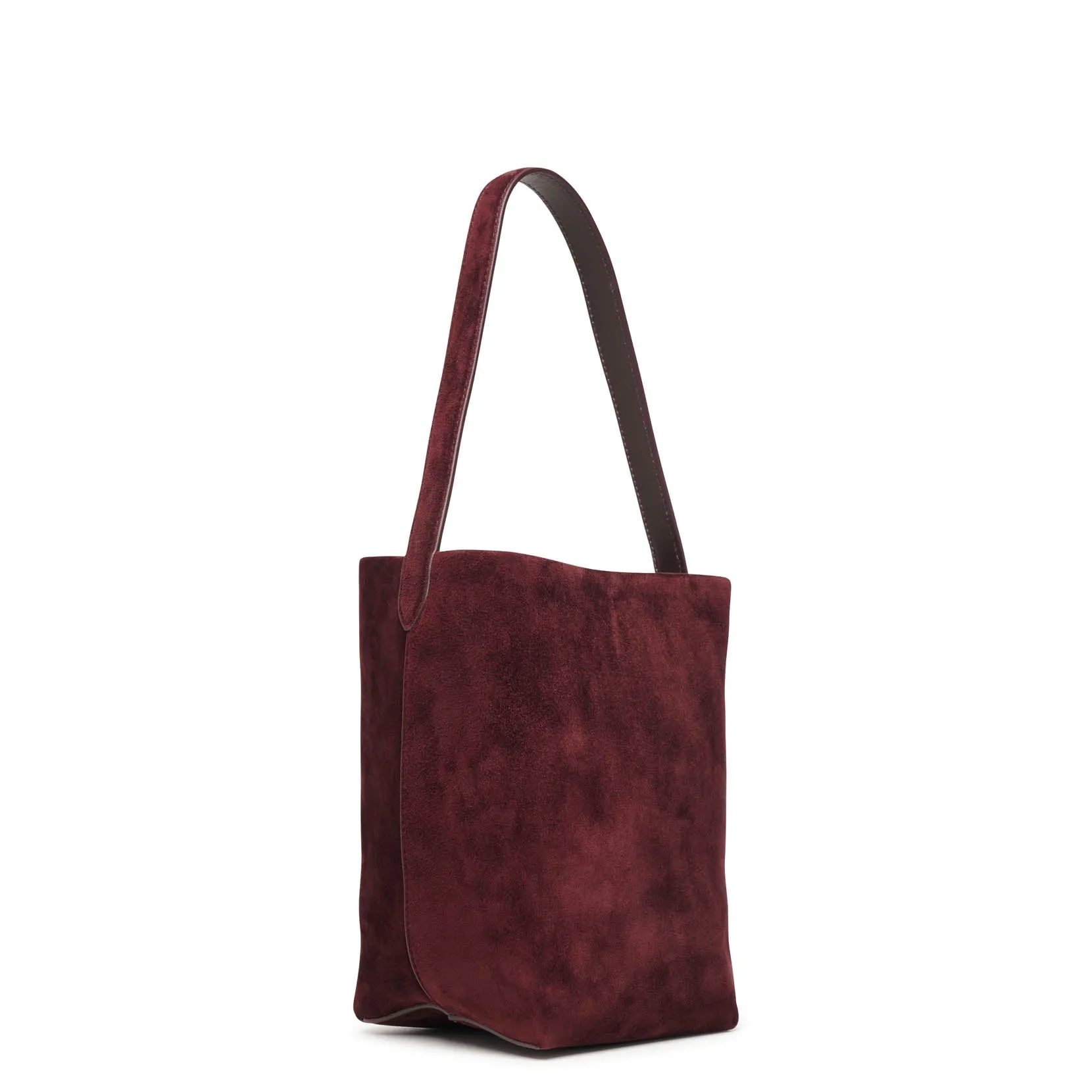 The Row Small N/S Park suede tote bag