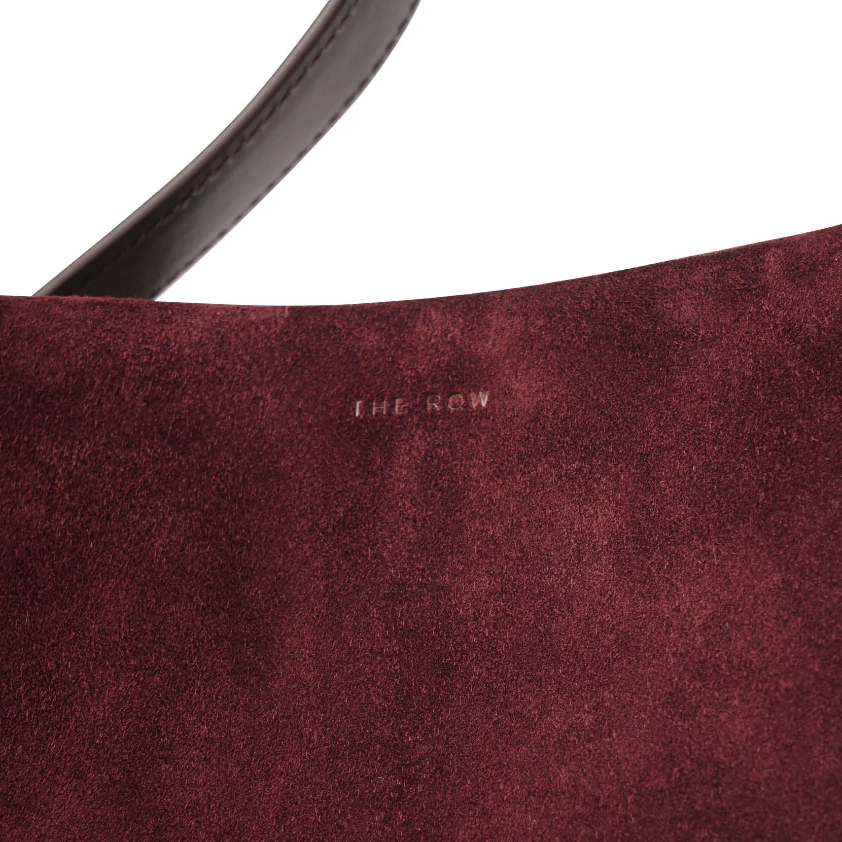 The Row Small N/S Park suede tote bag