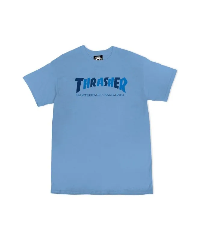 Thrasher Checkers Logo T-Shirt | Blue