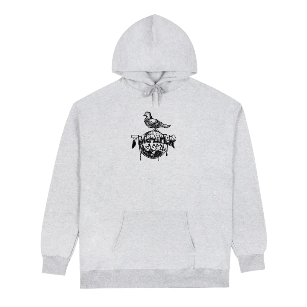 Thrasher Cover The Earth Hoodie Ash Grey