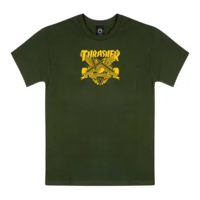 Thrasher Eaglegram T-Shirt Forest Green