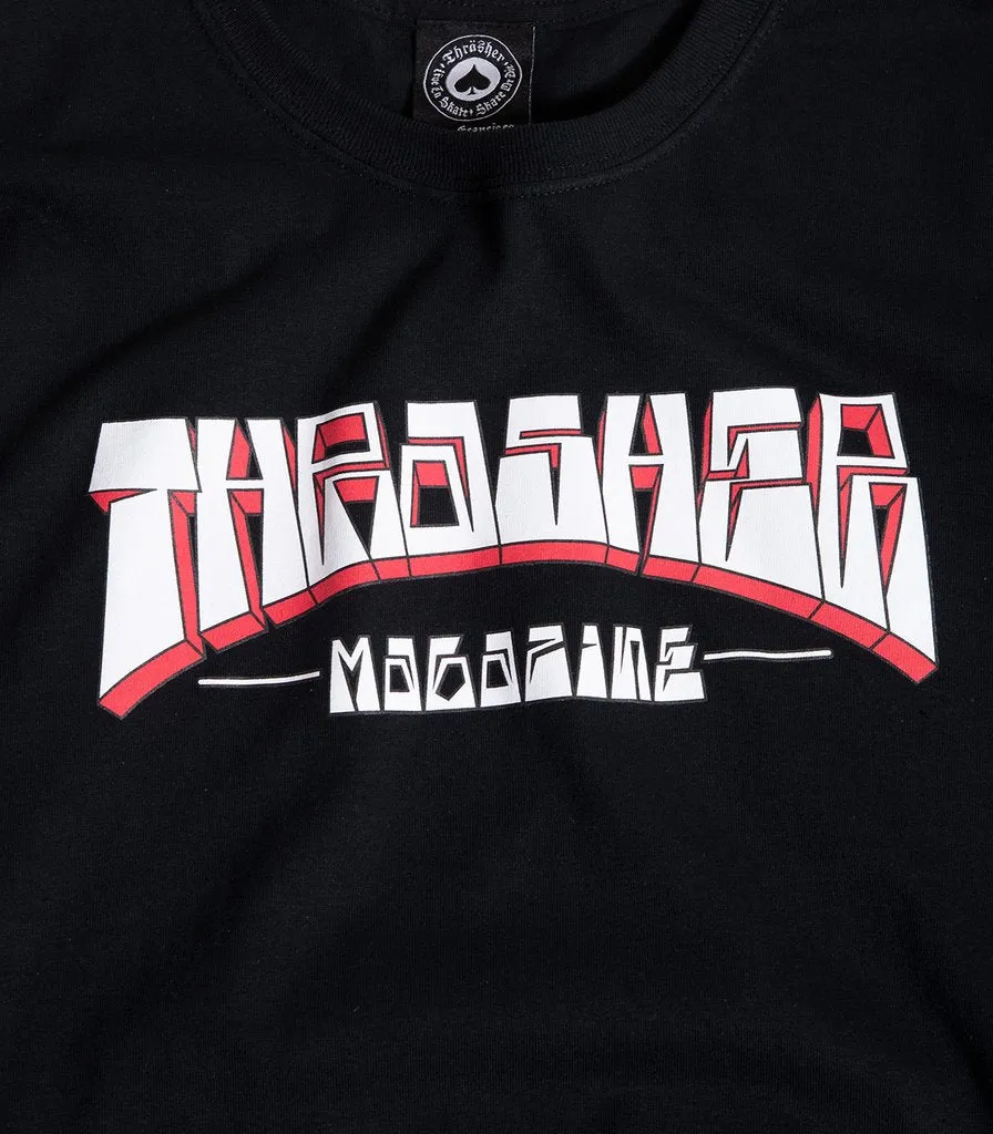 THRASHER FIRME LOGO TEE - BLACK