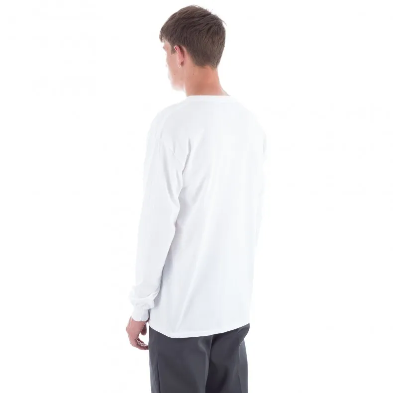 Thrasher Logo Long Sleeve T-Shirt (White/Black)