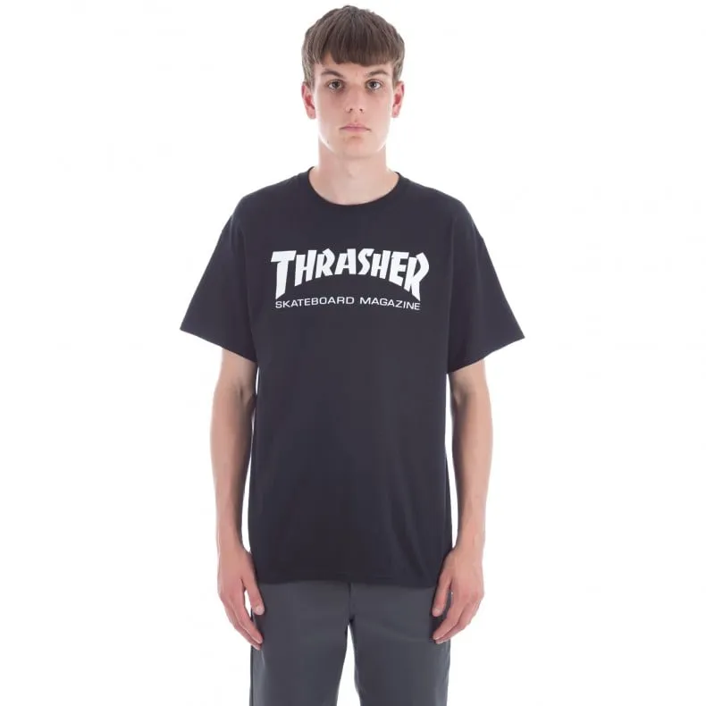 Thrasher Logo T-Shirt (Black/White)