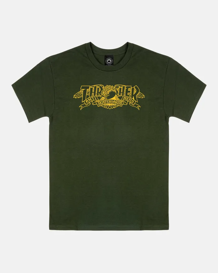 THRASHER X ANTIHERO Mag Banner T-Shirt