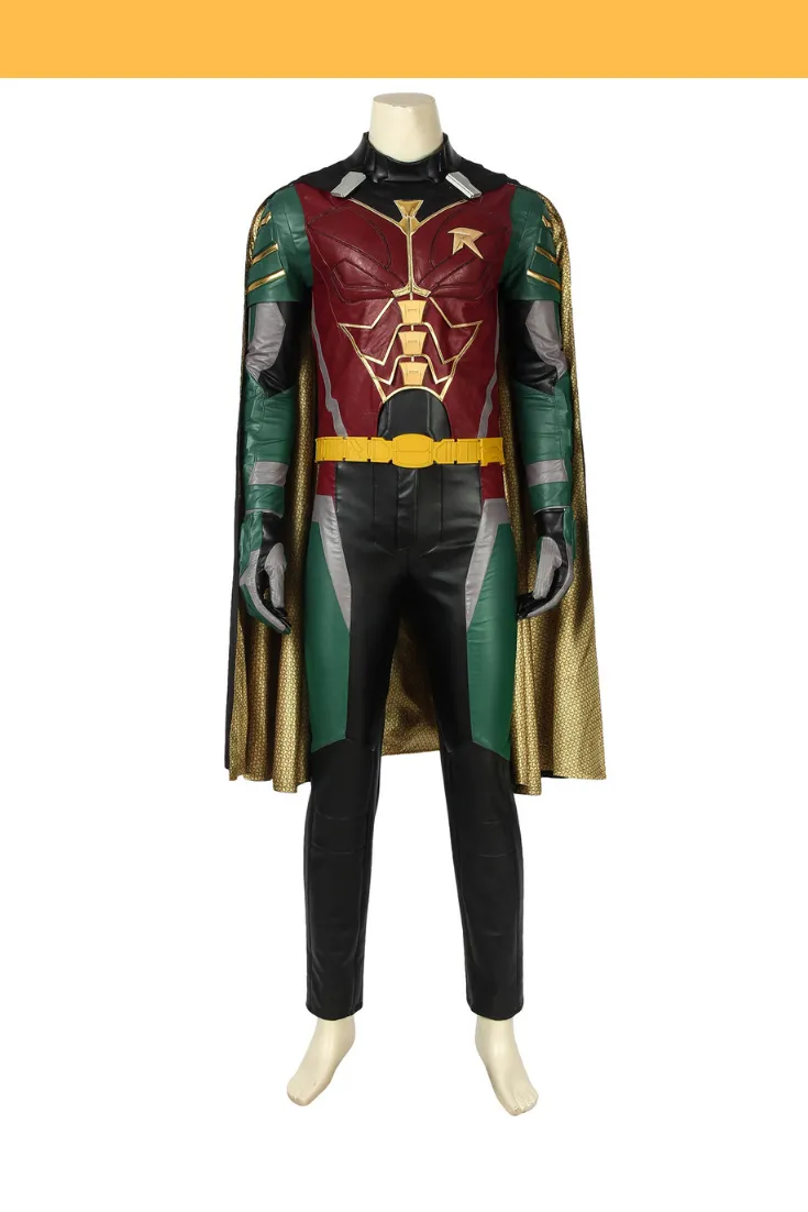 Titan Robin Costume PU Leather Cosplay Metallic