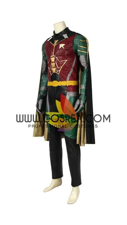 Titan Robin Costume PU Leather Cosplay Metallic