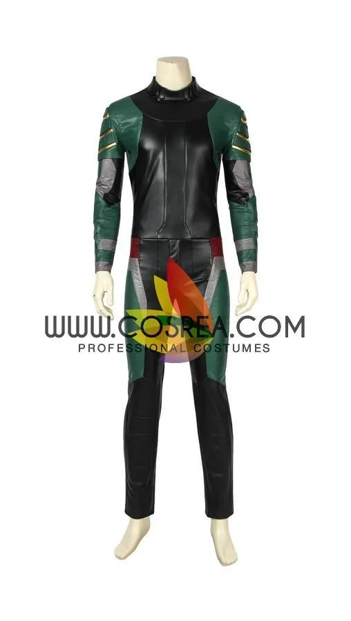 Titan Robin Costume PU Leather Cosplay Metallic