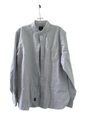 Todd Snyder Size L Light Gray Cotton Button Down Men's Shirt