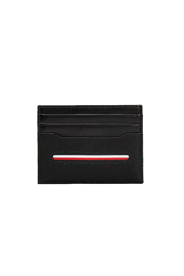 Tommy Hilfiger Leather Card Holder Black