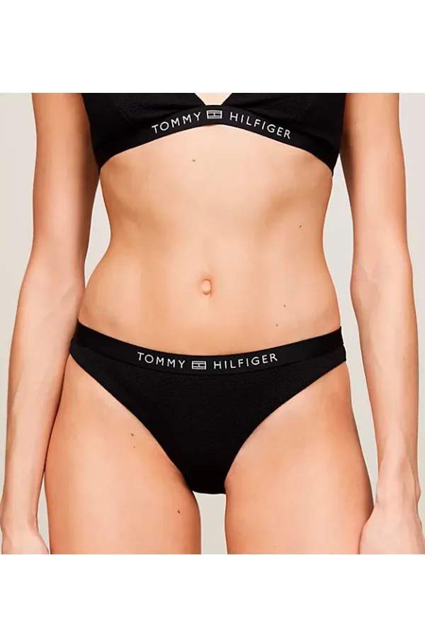 Tommy Hilfiger Women Tonal Bikini Bottom Black